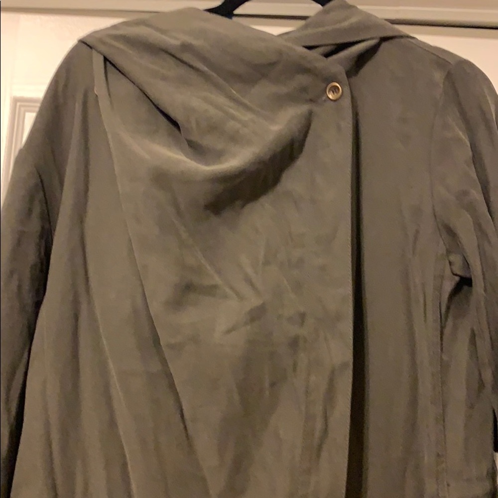 NWT Drapey Olive Utility Jacket - Picture 2 of 6